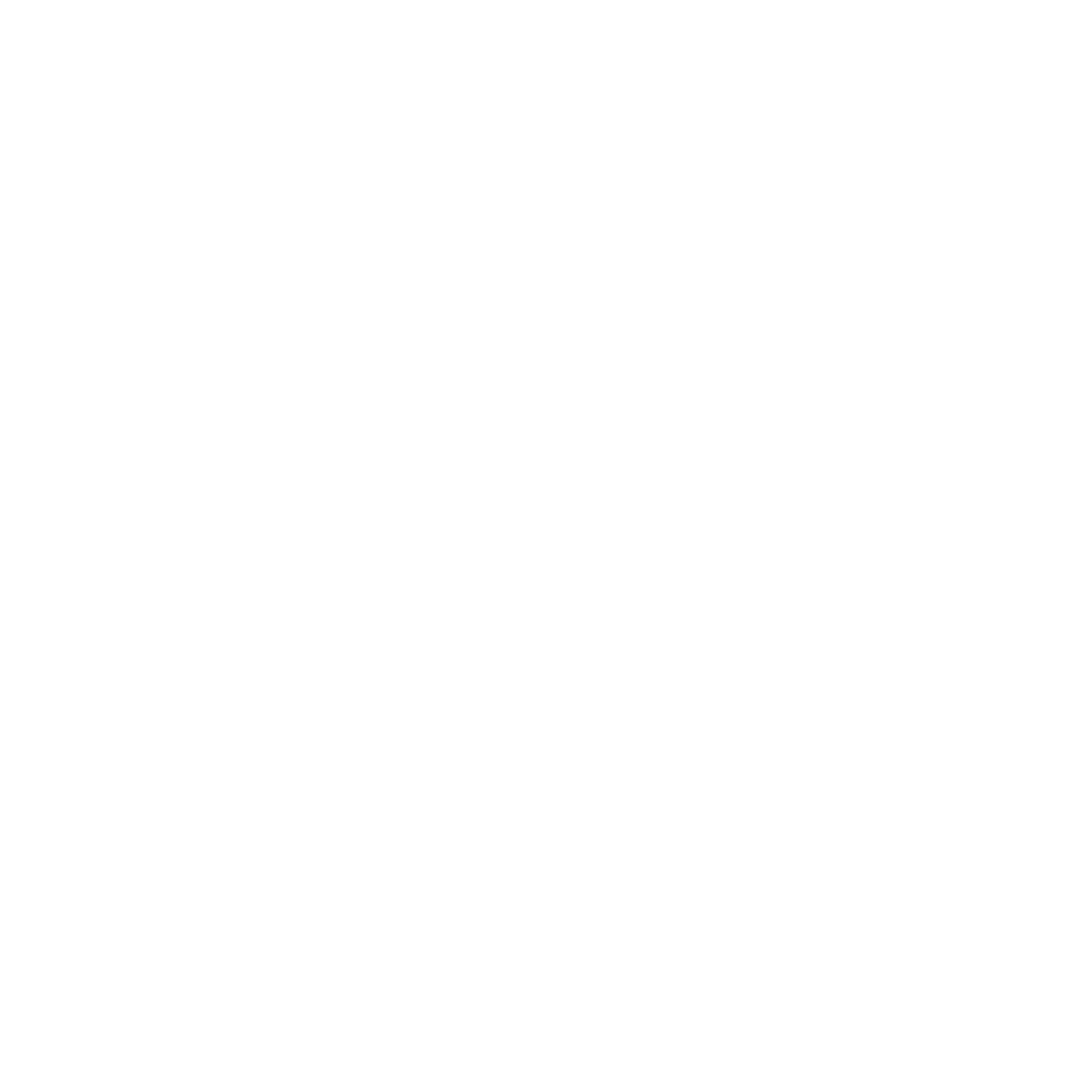 Fork and knife icon in a circle on a black background